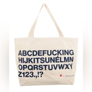 MAISON KITSUNE Cream Tote Bag